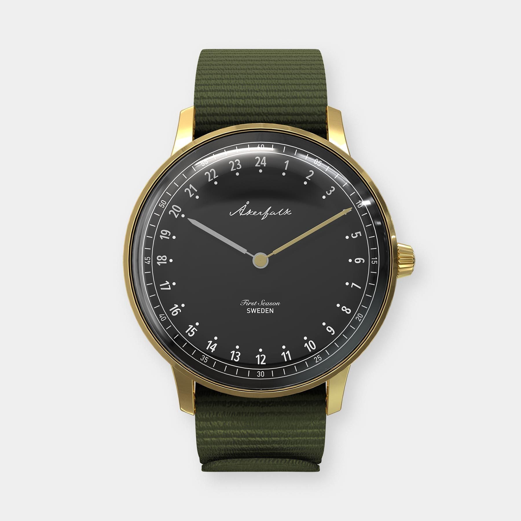 【First Season】Gold×Black・Green NATO / ゴールド×ブラック・グリーン NATOストラップ