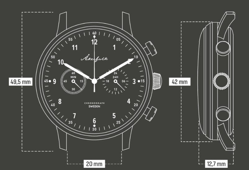 Peace 懸賞 クロノグラフ 非売品 Chronograph】クロノグラフ フォレスト 12h/24h ウォッチ