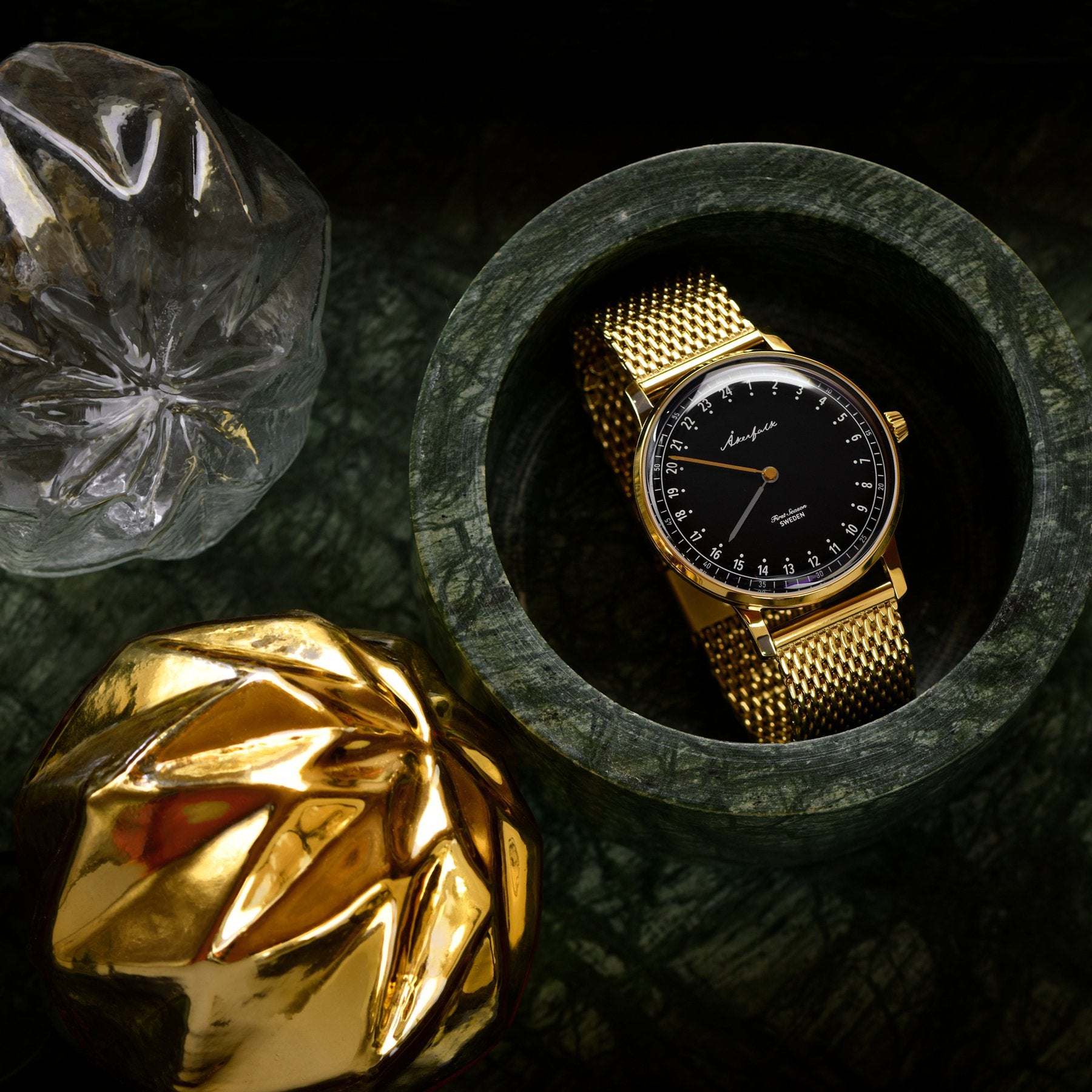 【First Season】 Gold×Black・ Gold Mesh / ゴールド×ブラック・ゴールド メタルメッシュ ストラップ