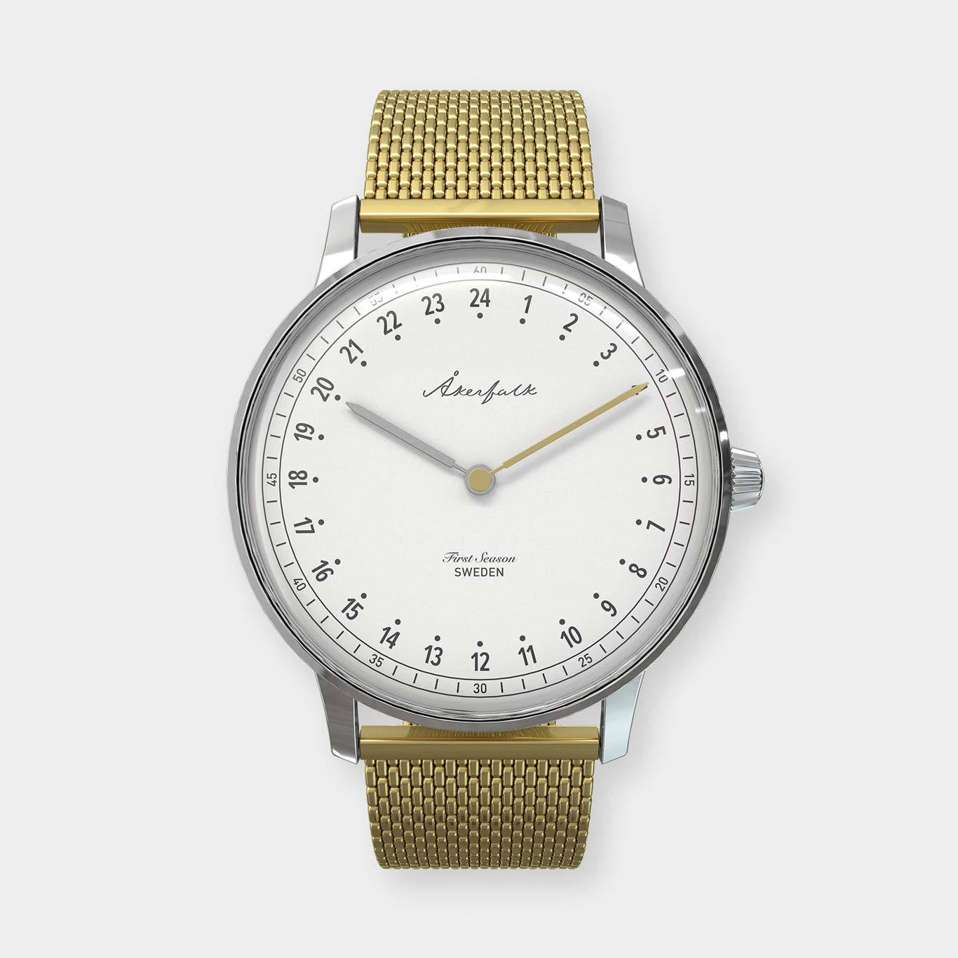 【First Season】Silver×White・ Gold Mesh / シルバー×ホワイト・ゴールド メタルメッシュ ストラップ