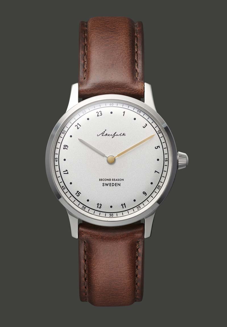 【Second Season】 Silver×White・Brown Leather / シルバー×ホワイト・ブラウン レザー  ストラップ